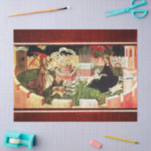 JAHRESZEIT ALS MYSTISCHE HUNT VON UNICORN SEIDENPAPIER (Basteln)