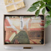 JAHRESZEIT ALS MYSTISCHE HUNT VON UNICORN SEIDENPAPIER (Geschenk)