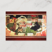 JAHRESZEIT ALS MYSTISCHE HUNT VON UNICORN VISITENKARTE (Rückseite)