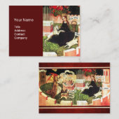 JAHRESZEIT ALS MYSTISCHE HUNT VON UNICORN VISITENKARTE (Vorne/Hinten)