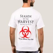 Jahreszeit der Ernte - heller T - Shirt (Rückseite)