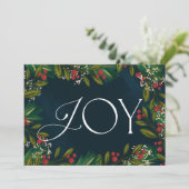 Jahreszeit der Joy Foto Card Einladung (Stehend Vorderseite)