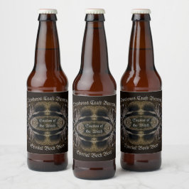 JAHRESZEIT DER WITCH BIERFLASCHENETIKETT