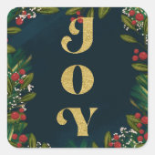 Jahreszeit des Aufklebers auf dem Joy Square Quadratischer Aufkleber (Vorderseite)