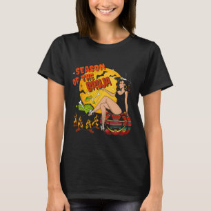Jahreszeit des Bruja Halloween T-Shirt