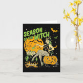 Jahreszeit des Hexenhals Samhain Karte (Gelbe Blume)