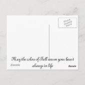 Jahreszeit des Wandels Postkarte (Rückseite)