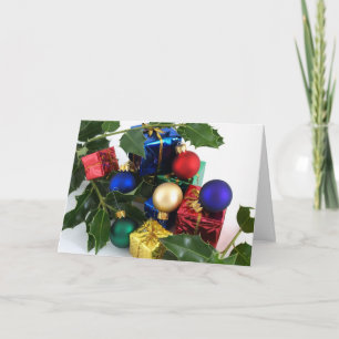 Jahreszeit-Geschenke Feiertagskarte