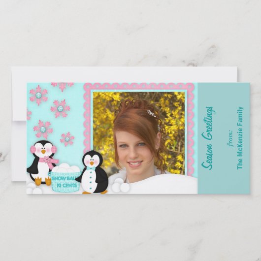 Jahreszeit-Grüße Feiertagskarte (Vorderseite)