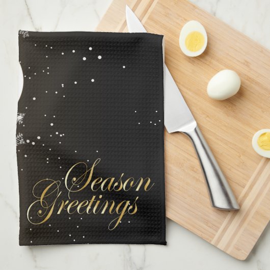 Jahreszeit-Grüße Geschirrtuch (Viertel Falte)