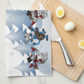 Jahreszeit Grüße Küchentücher (Viertel Falte)