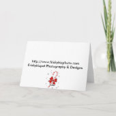 Jahreszeit grüßenMeerkat Feiertagskarte (Rückseite)