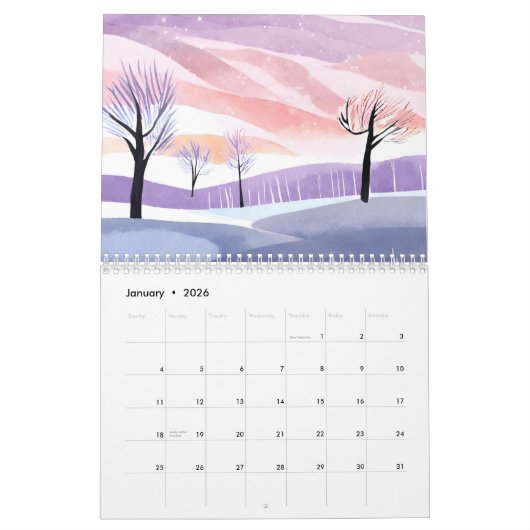 Jahreszeit Kalender (Jan 2026)