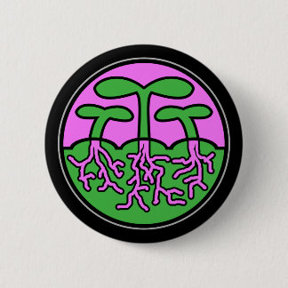 Jahreszeit-Medaillon: Frühling Button