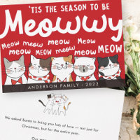 Jahreszeit: Meowwy Funny Niedlich Cats Caroling