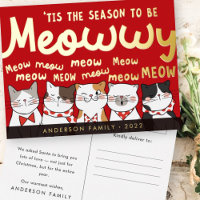 Jahreszeit: Meowwy Funny Niedlich Cats Caroling