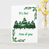 JAHRESZEIT, MICH UNTER DEM MISTLETOE ZU TREFFEN KARTE (Gelbe Blume)