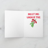 JAHRESZEIT, MICH UNTER DER MISTLETOE-KARTE ZU TREF KARTE (Innenseite)