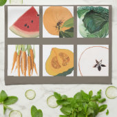 Jahreszeit-Obst- und GemüseGeschirrtuch Geschirrtuch (Gefaltet)