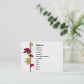 Jahreszeit-Visitenkarte Visitenkarte (Stehend Vorderseite)