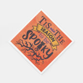 Jahreszeit zu Halloween. Serviette (Ecke)