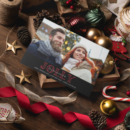 Jahreszeit zu sein Jolly Foto Weihnachten Kariert