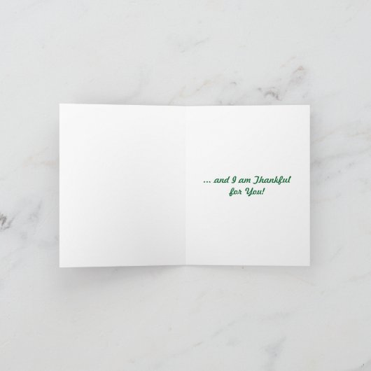 Jahreszeit zum Dank - Herbstgrusskarte Dankeskarte (Innenseite)