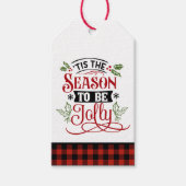 Jahreszeit zum fröhlichen Weihnachts-Pop von Geschenkanhänger (Vorderseite)