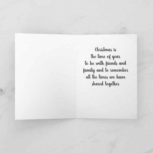 JAHRESZEIT ZUR ERINNERUNG **SIE** WEIHNACHTEN KARTE (Innenseite)