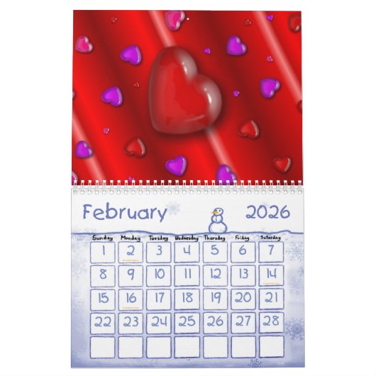 Jahreszeiten 20XX Kalender (Feb 2026)