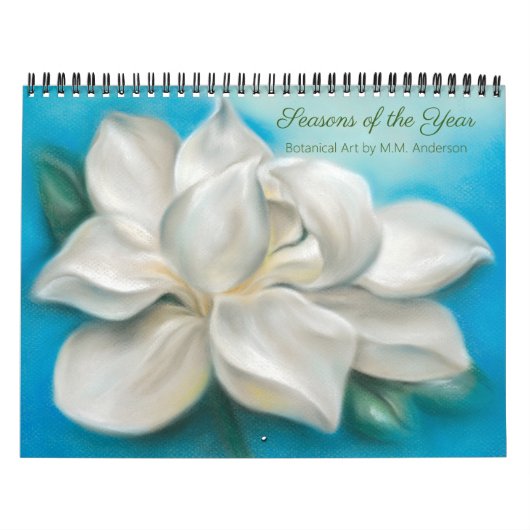 Jahreszeiten der botanischen Kunst durch MM Anders Kalender (Titelbild)