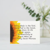 Jahreszeiten des Lebens Postkarte (Stehend Vorderseite)