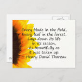 Jahreszeiten des Lebens Postkarte (Vorne/Hinten)