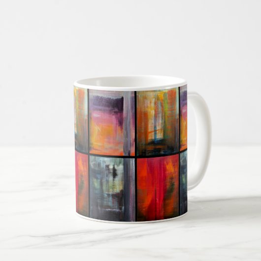 Jahreszeiten Gemälde von Alfred Fox Kaffeetasse (VorderseiteRechts)