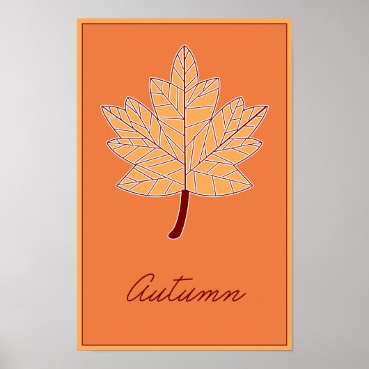 Jahreszeiten: Herbstposter Poster (Vorne)