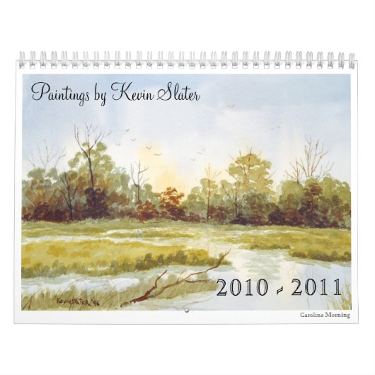 Jahreszeiten im Aquarell Kalender (Titelbild)