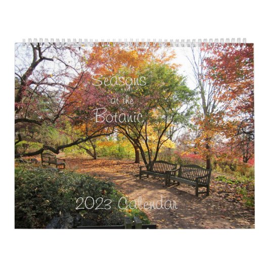 Jahreszeiten im Botanischen Kalender 2023 (Titelbild)