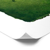 Jahreszeiten - Kunstposter aus Aquarell und Tinte Poster (Ecke)