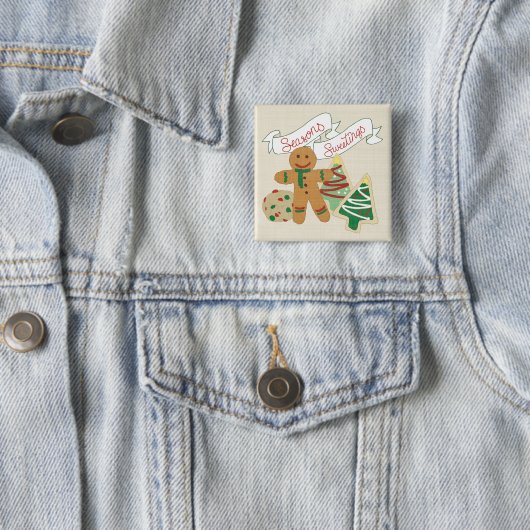 Jahreszeiten Sweetings | Lebkuchen-Plätzchen Button (Beispiel)