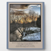 Jahreszeiten unseres Lebens Inspiration Fotoplatte (Vorderseite)