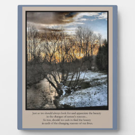 Jahreszeiten unseres Lebens Inspiration Fotoplatte