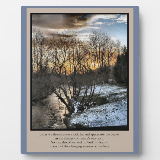 Jahreszeiten unseres Lebens Inspiration Fotoplatte (Vorderseite)