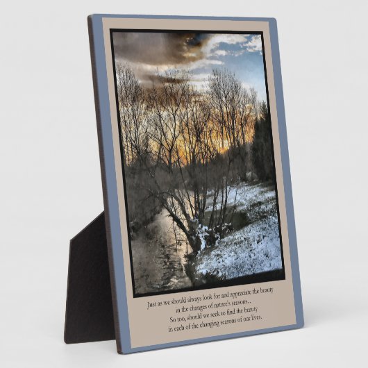 Jahreszeiten unseres Lebens Inspiration Fotoplatte (Seite)