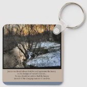 Jahreszeiten unseres Lebens Inspiration Schlüsselanhänger (Rückseite)