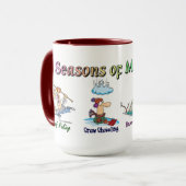 Jahreszeiten von Minnesota-Tasse Tasse (Vorderseite Links)