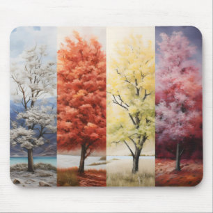 Jahreszeiten Wetter Baum Farben Mousepad