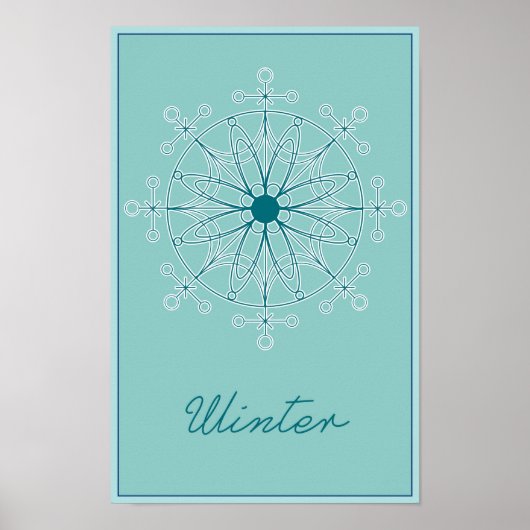 Jahreszeiten: Winterposter Poster (Vorne)