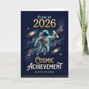 Jahrgang 2026 Kosmischer Leistungsabschluss Karte