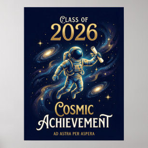 Jahrgang 2026 Kosmischer Leistungsabschluss Poster