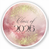Jahrgang 2026 - Vinyl-Aufkleber nach Maß (Pink) Aufkleber (Vorderseite)